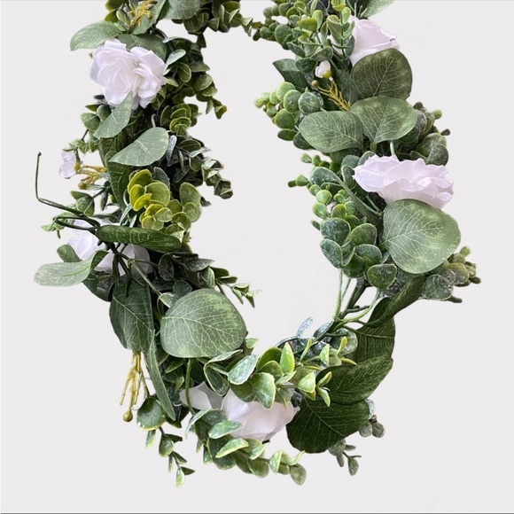 ASHLAND | Spring White Rose Foliage Garland - Picture 1 of 4